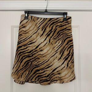 Vestique Tiger Print Mini Skirt